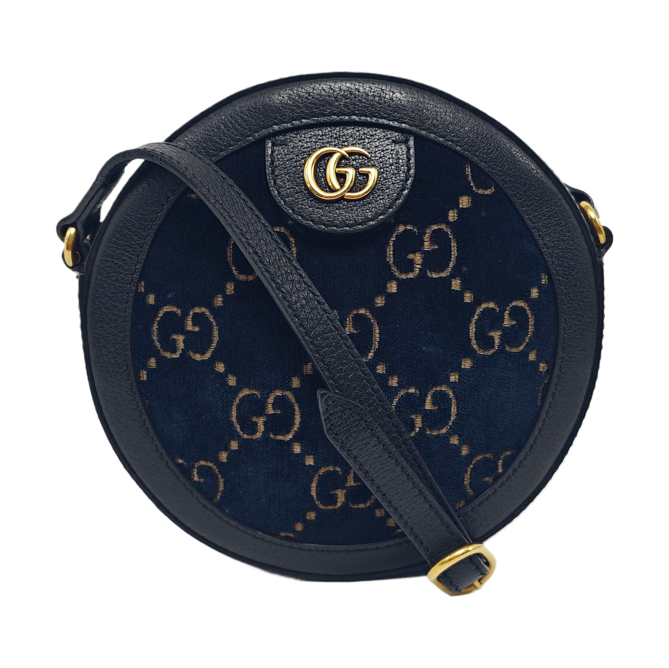 Ophidia Mini Monogram Suede Blue