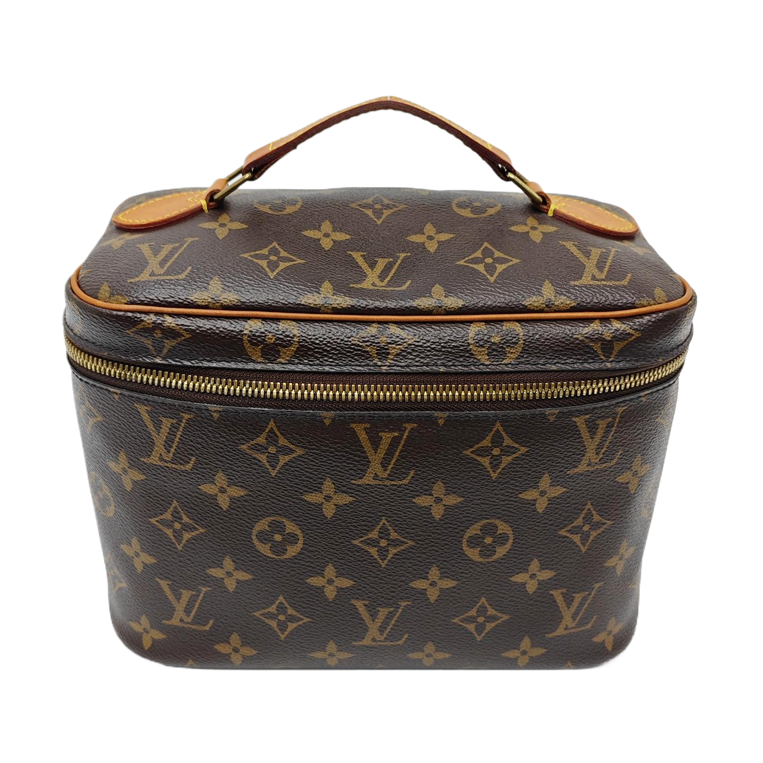 NICE BB Monogram Coated Canvas Brown