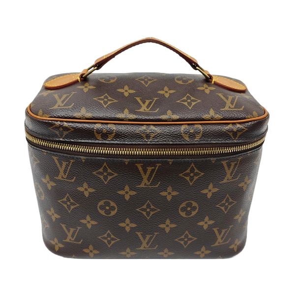 NICE BB Monogram Coated Canvas Brown