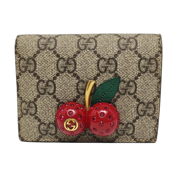 GG Supreme Monogram Coated Canvas Gray
