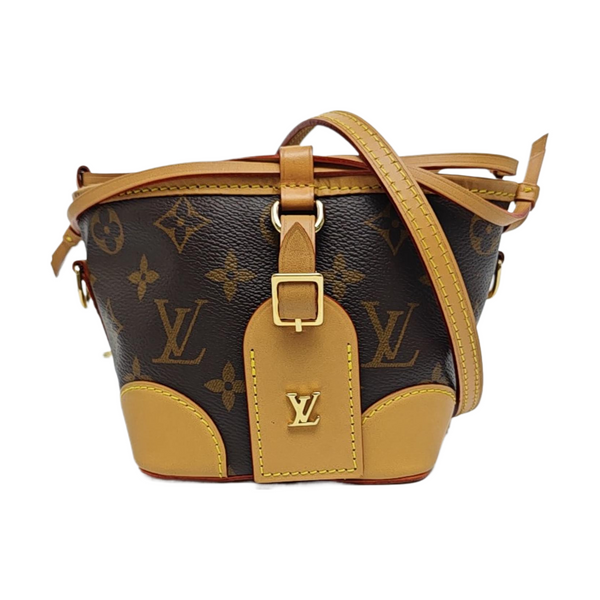 NOÉ Mini Monogram Coated Canvas Brown