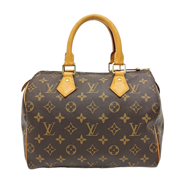SPEEDY 25 Monogram Coated Canvas Brown