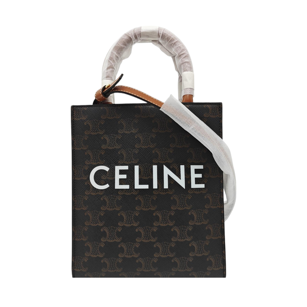 CABAS CELINE Mini Coated Canvas Brown