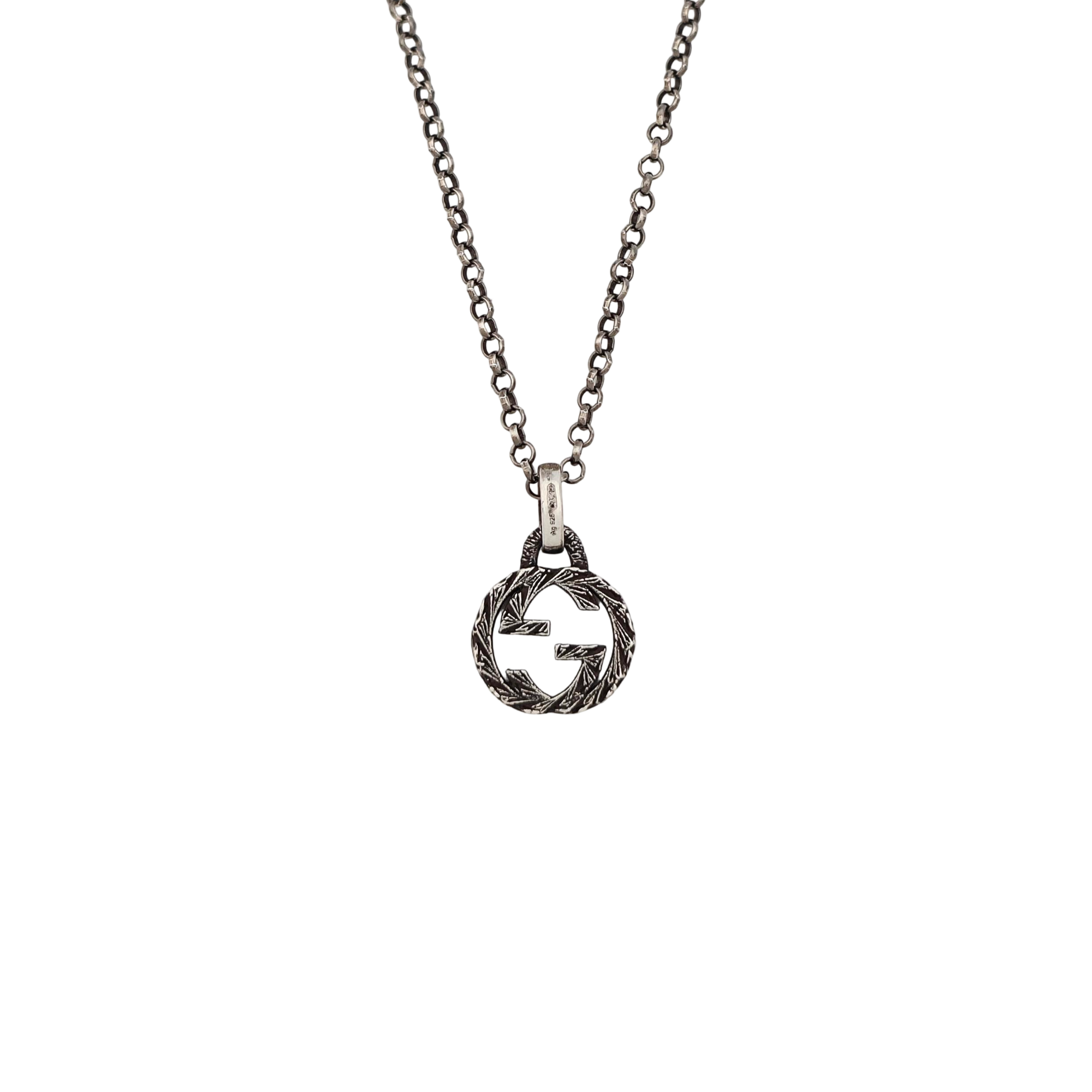 Interlocking G 925 Sterling Silver Necklace