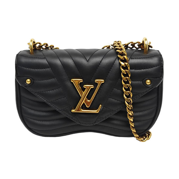 NEW WAVE PM Quilted Calfskin Black