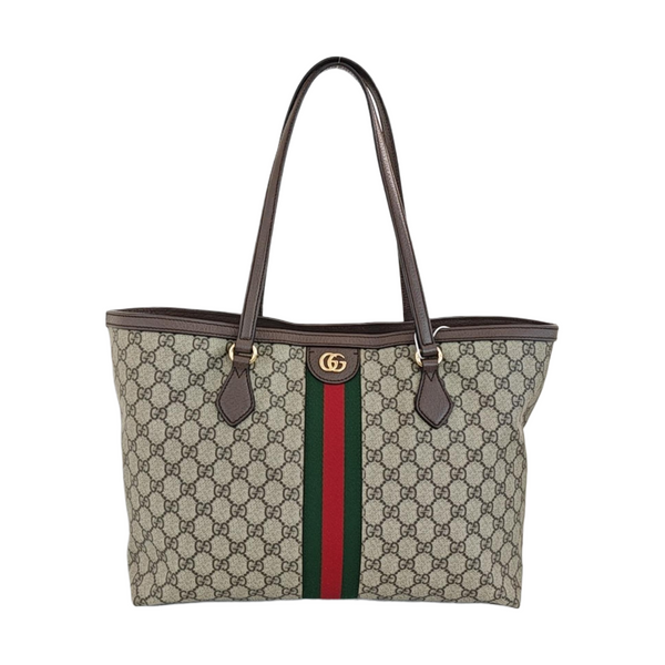 Monogram Coated Canvas Tote Bag Brown