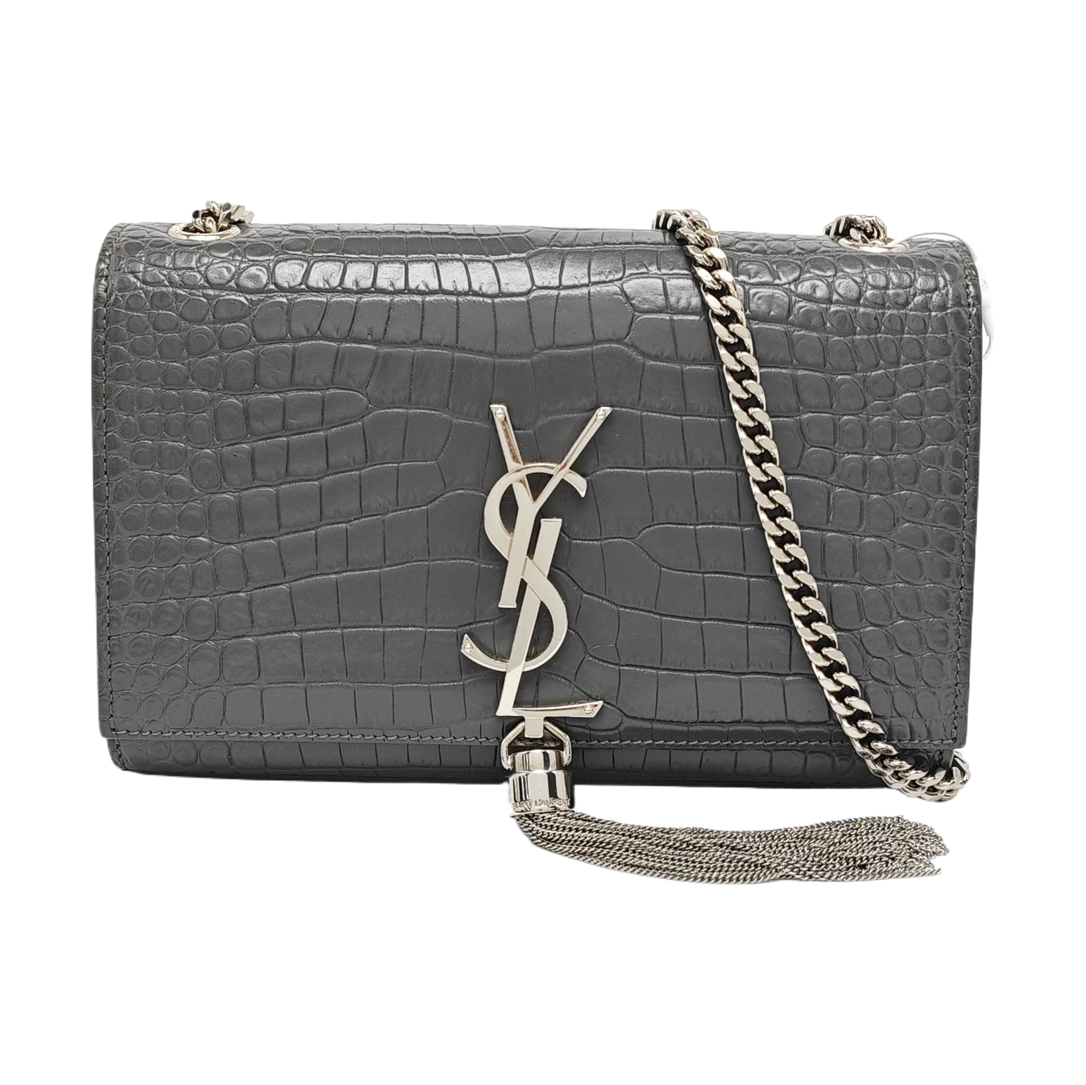 KATE Small Calfskin Gray