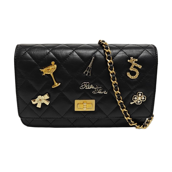 2.55 WOC Quilted Calfskin Black