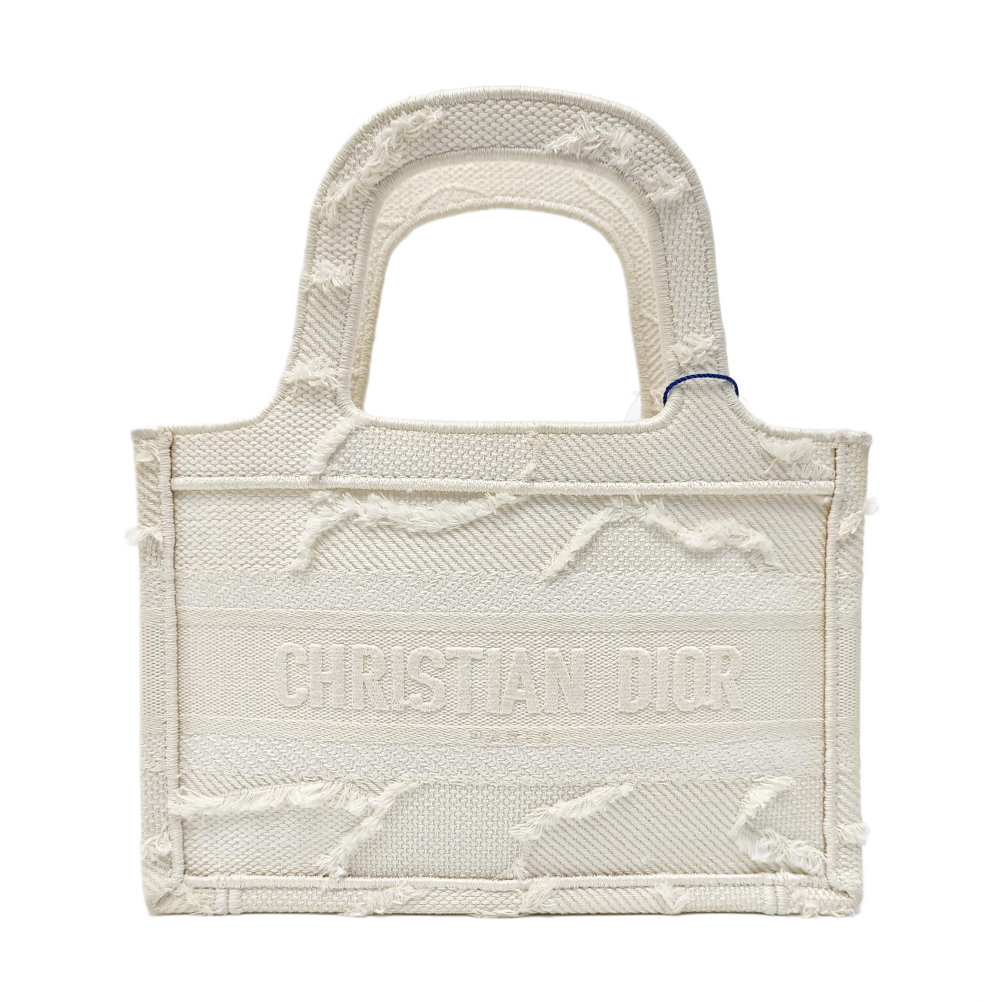 Book Tote Mini Canvas White