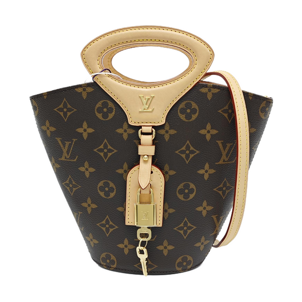 RIVAGE BB Monogram Coated Canvas Brown