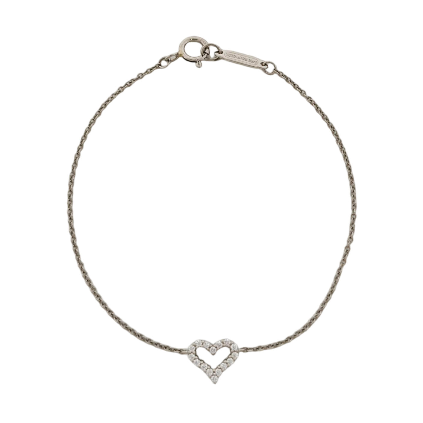 Tiffany Hearts Platinum 950 Silver Bracelet