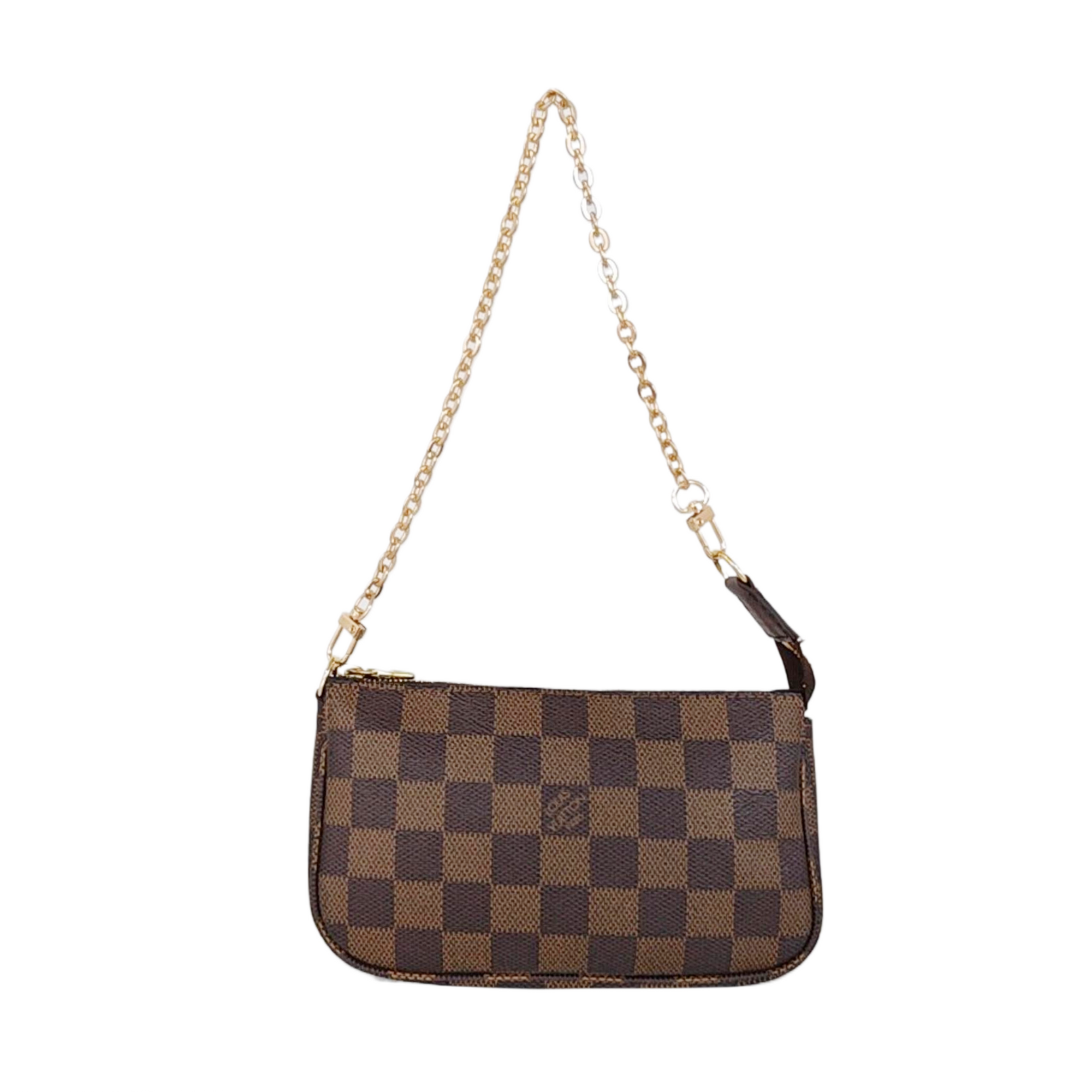 ACCESSOIRES Damier Ebene Coated Canvas Brown