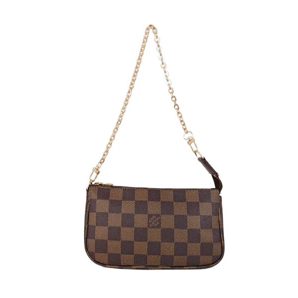 ACCESSOIRES Damier Ebene Coated Canvas Brown