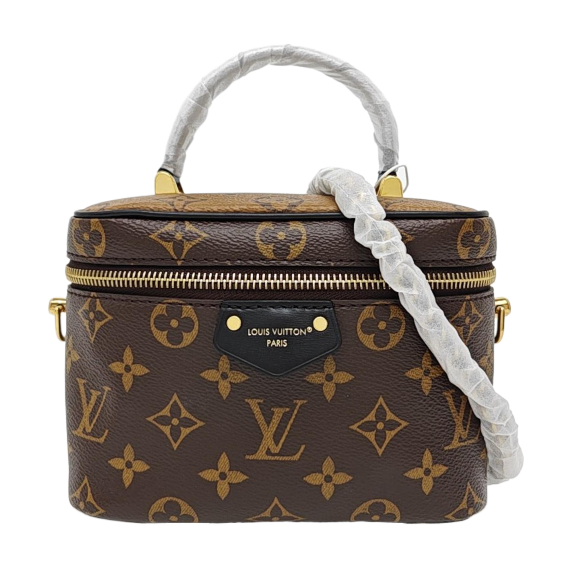 Vanity Chain Pouch Monogram Coated Canvas Brown