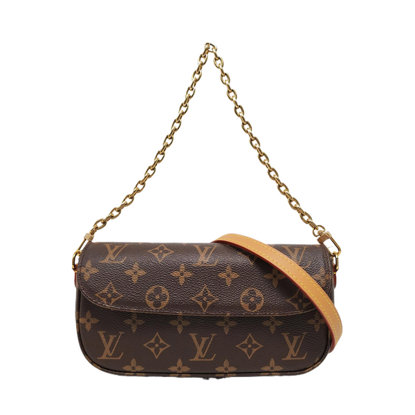 IVY Monogram Coated Canvas Brown