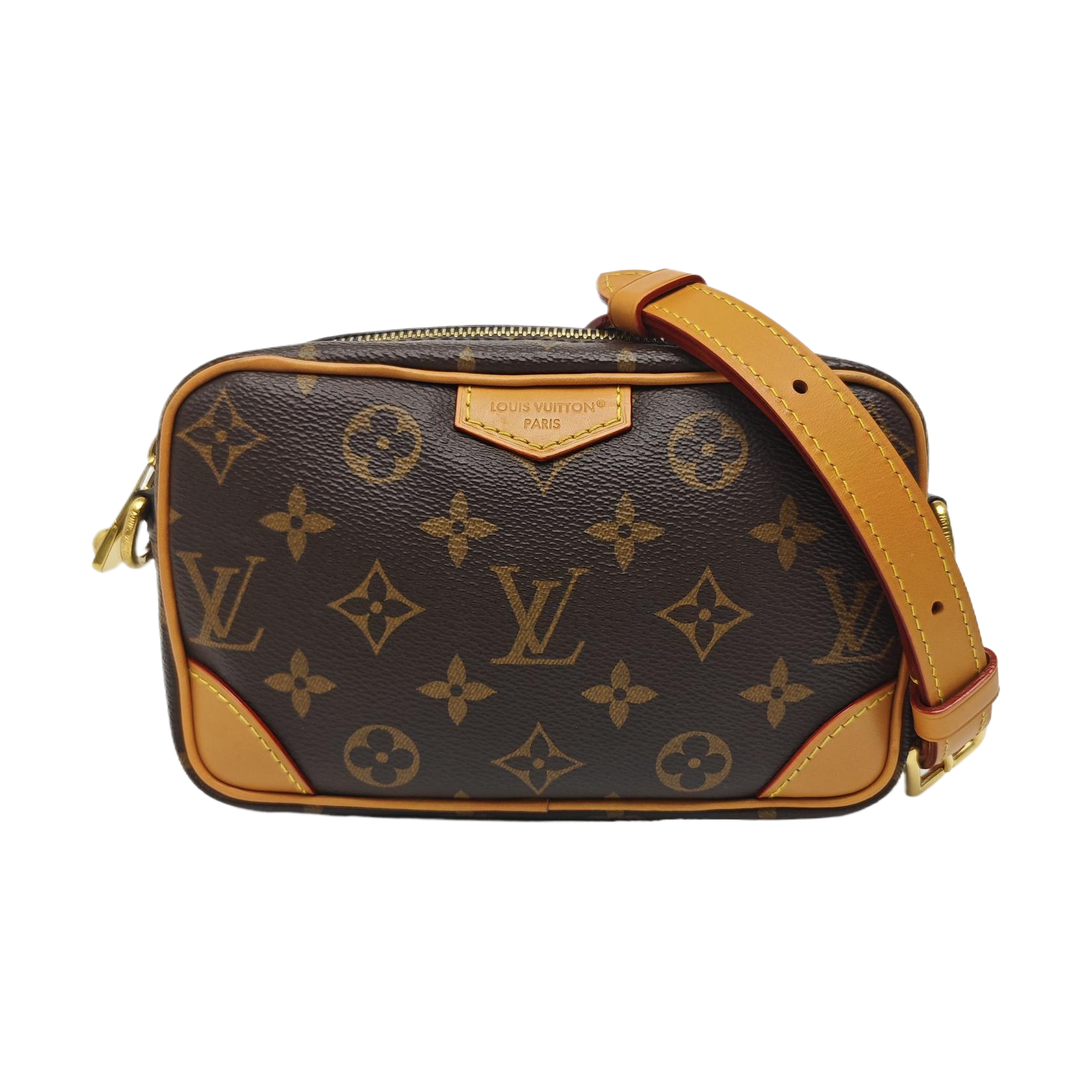 MARLY DRAGONNE Mini Monogram Coated Canvas Brown