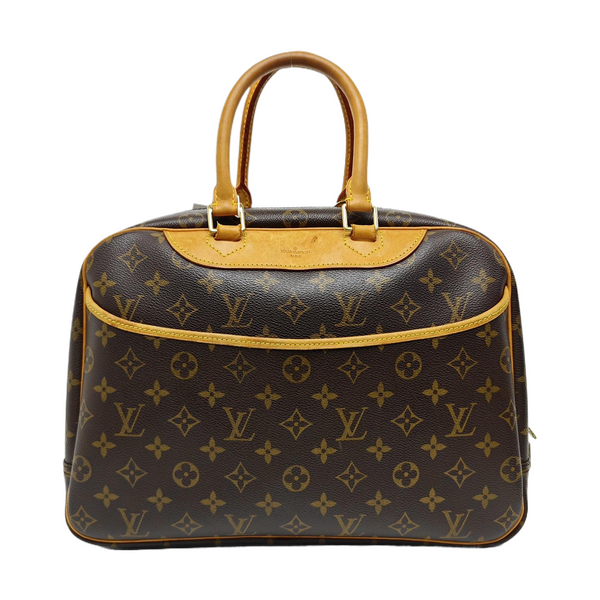 DEAUVILLE Monogram Coated Canvas Brown