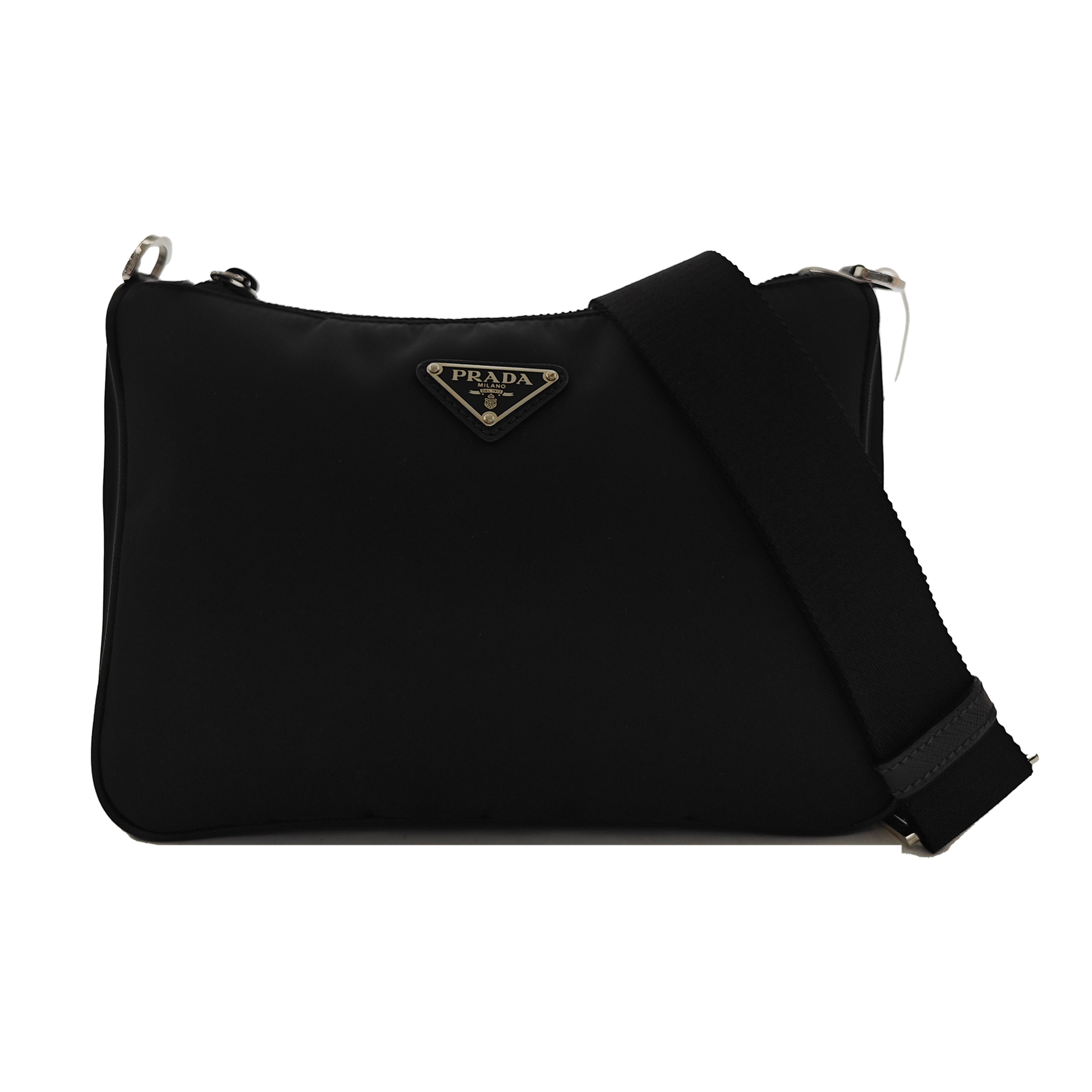 Nylon Crossbody Bag Black