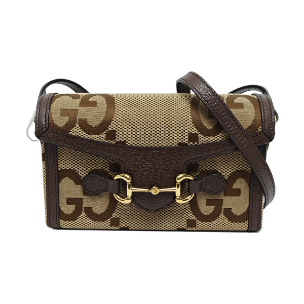Horsebit 1955 Mini Monogram Canvas Beige