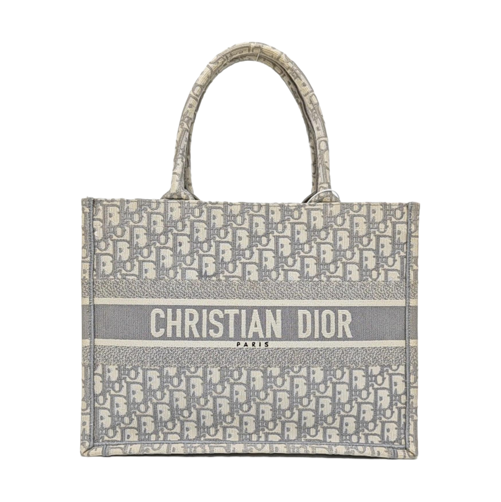 Book Tote Medium Oblique Canvas Gray