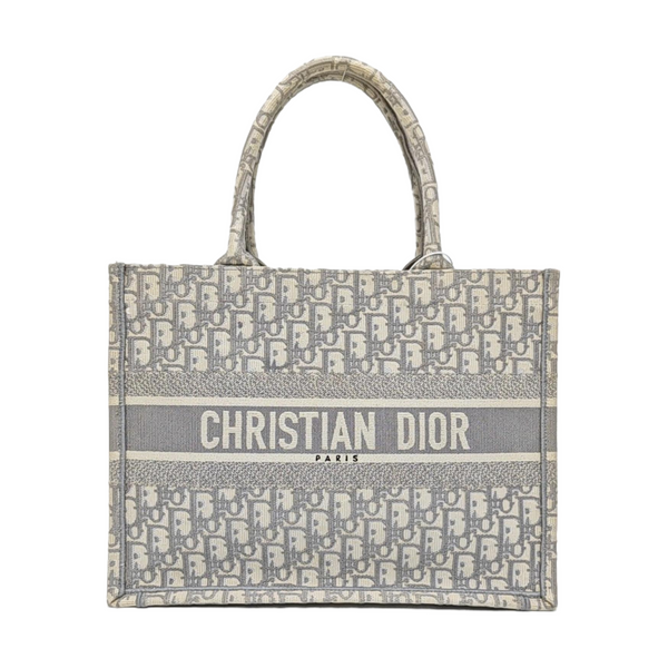 Book Tote Medium Oblique Canvas Gray