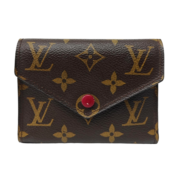 VICTORINE Monogram Coated Canvas Brown Card Holder