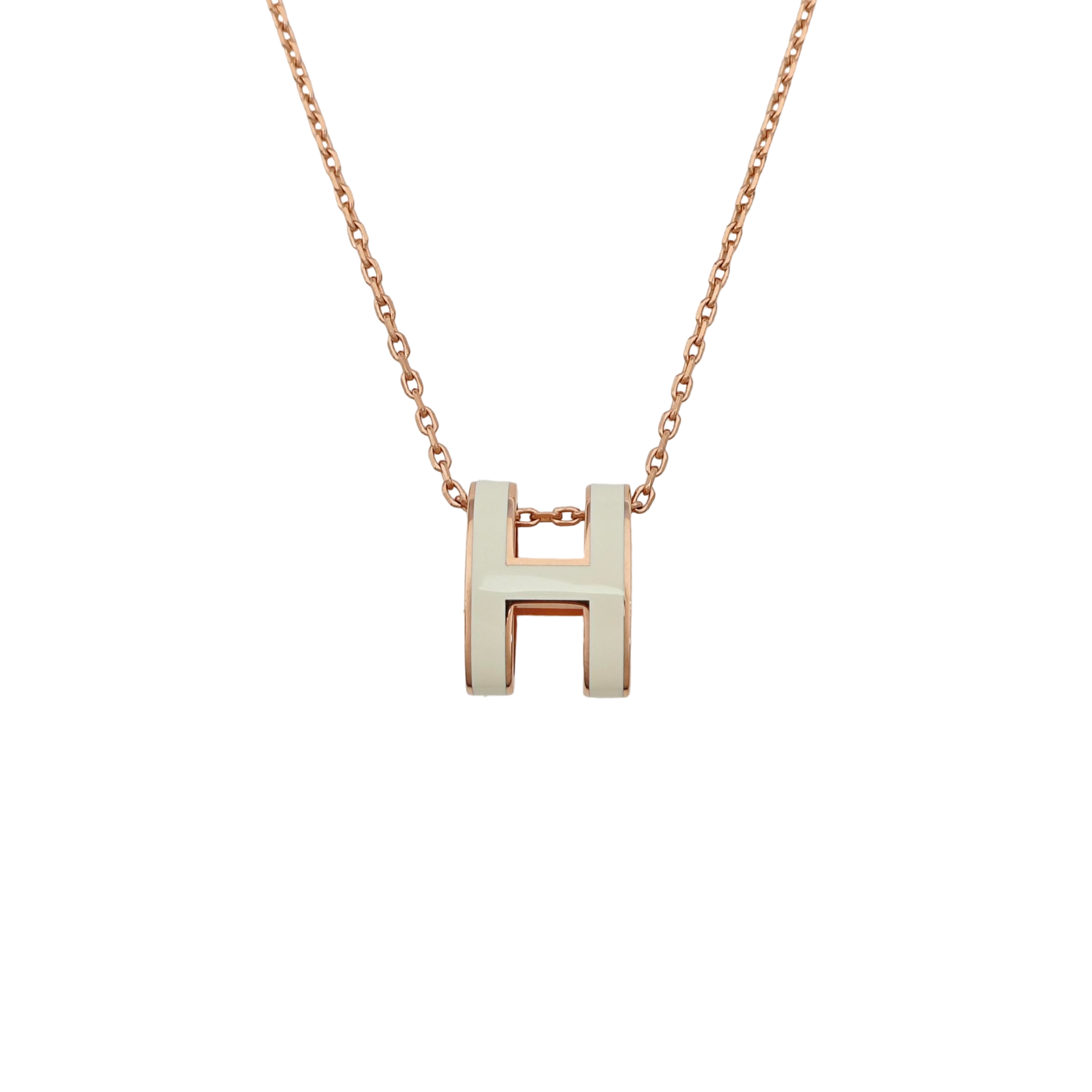 Pop H Metal Rose Gold Necklace