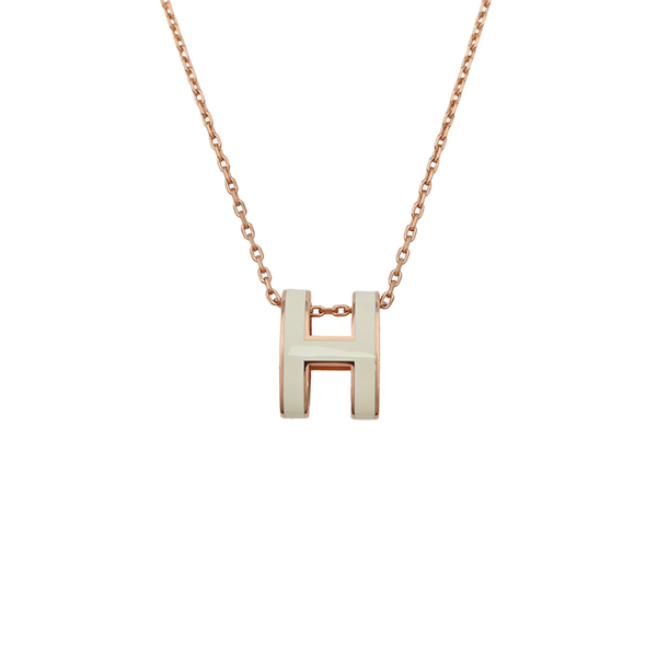 Pop H Metal Rose Gold Necklace