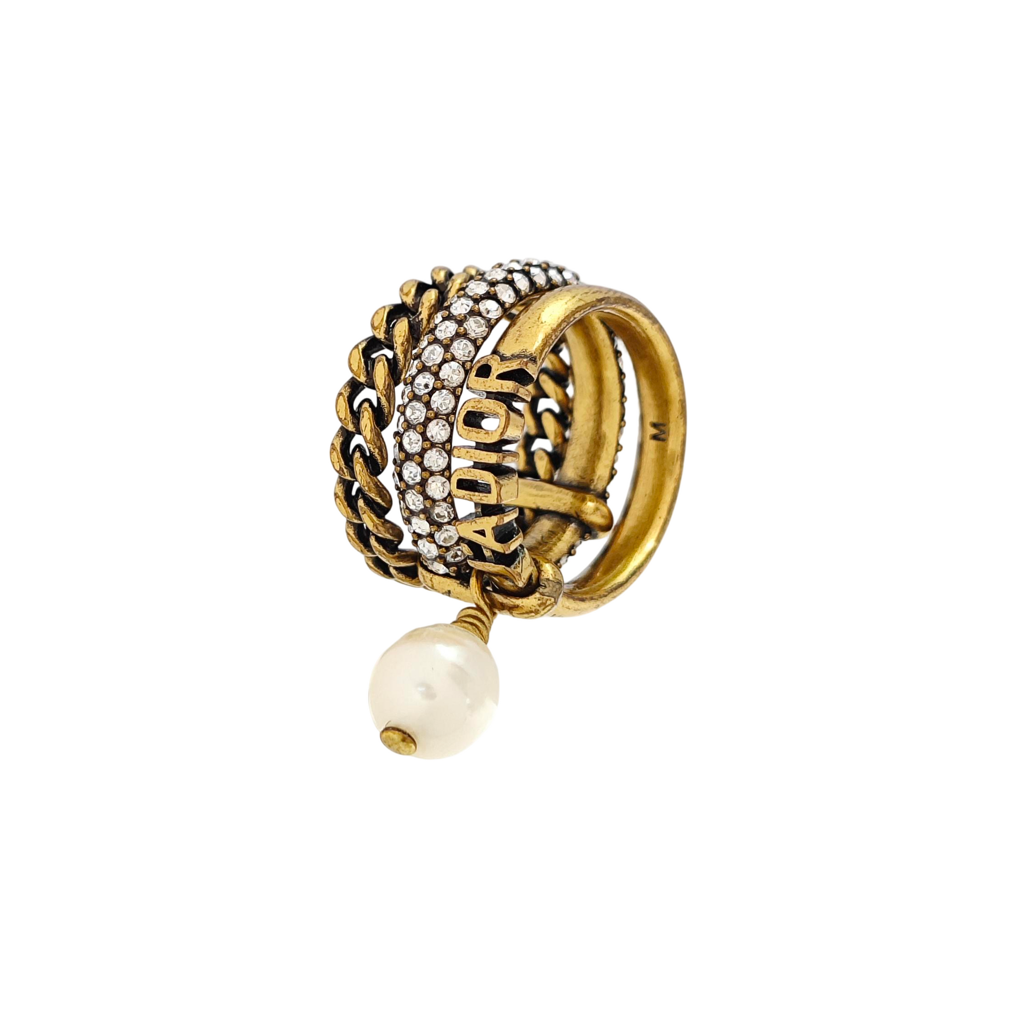 J'adior Metal Gold Ring EU 51