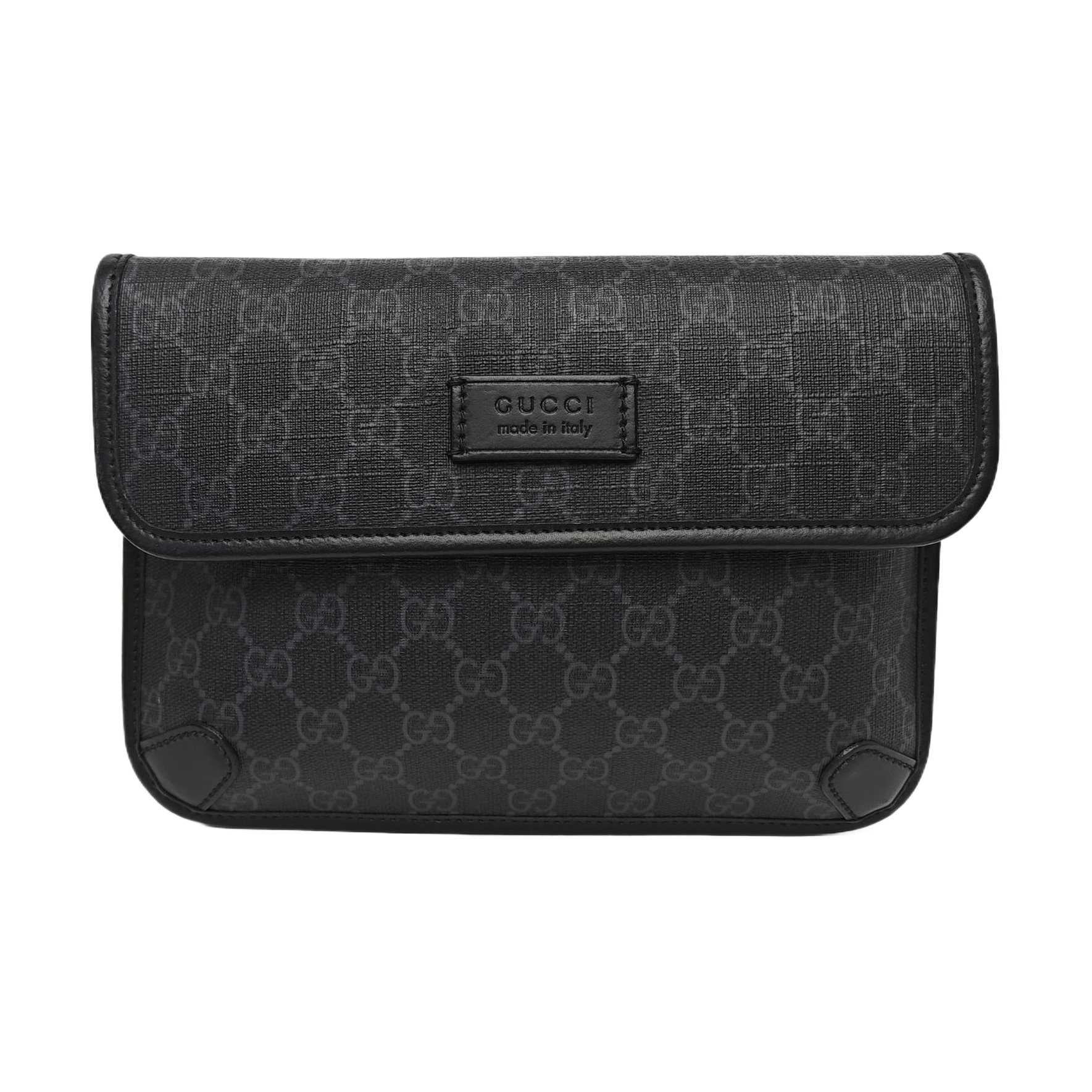 Neo Vintage Monogram Coated Canvas Black