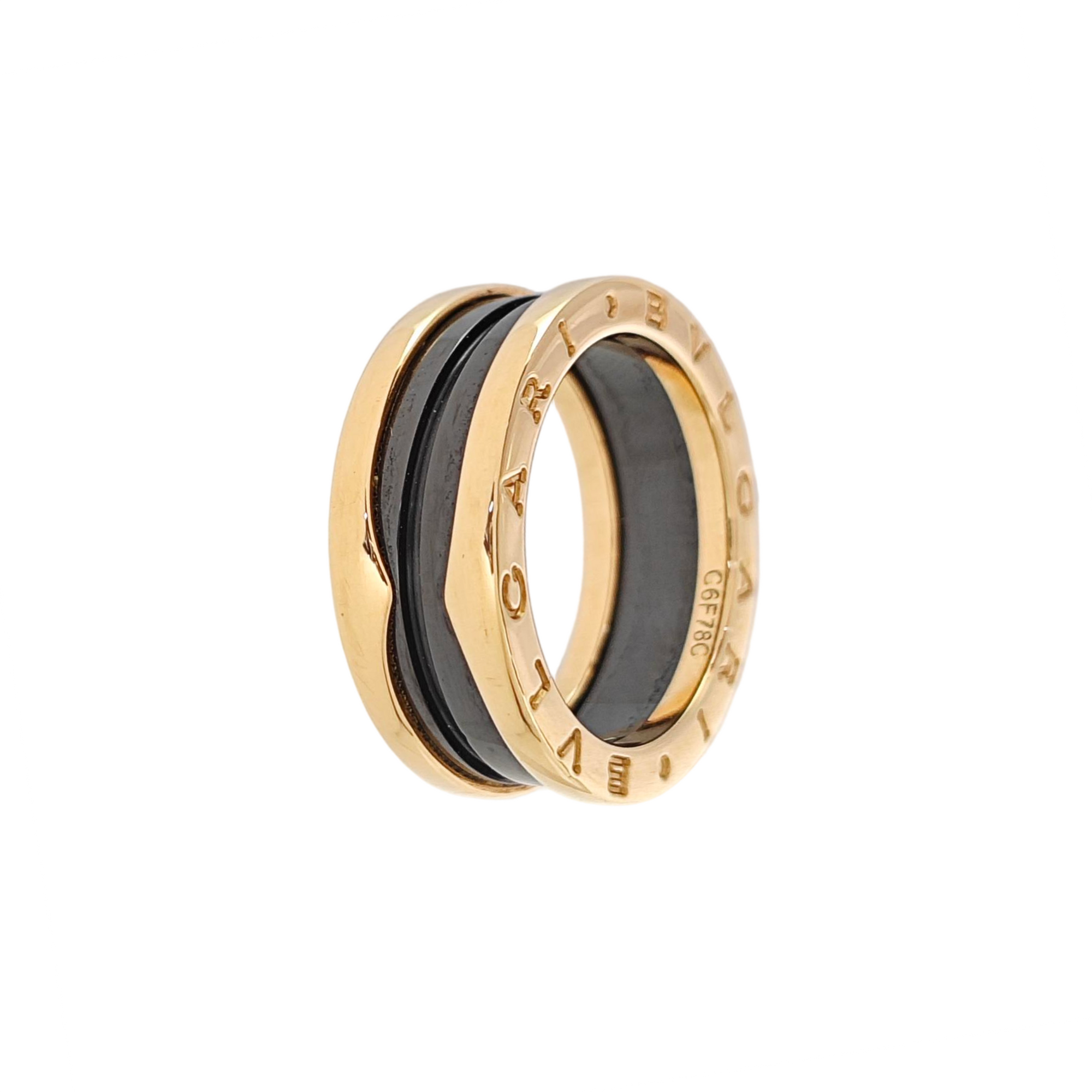 B.ZERO1 18k Rose Gold Ring EU 54