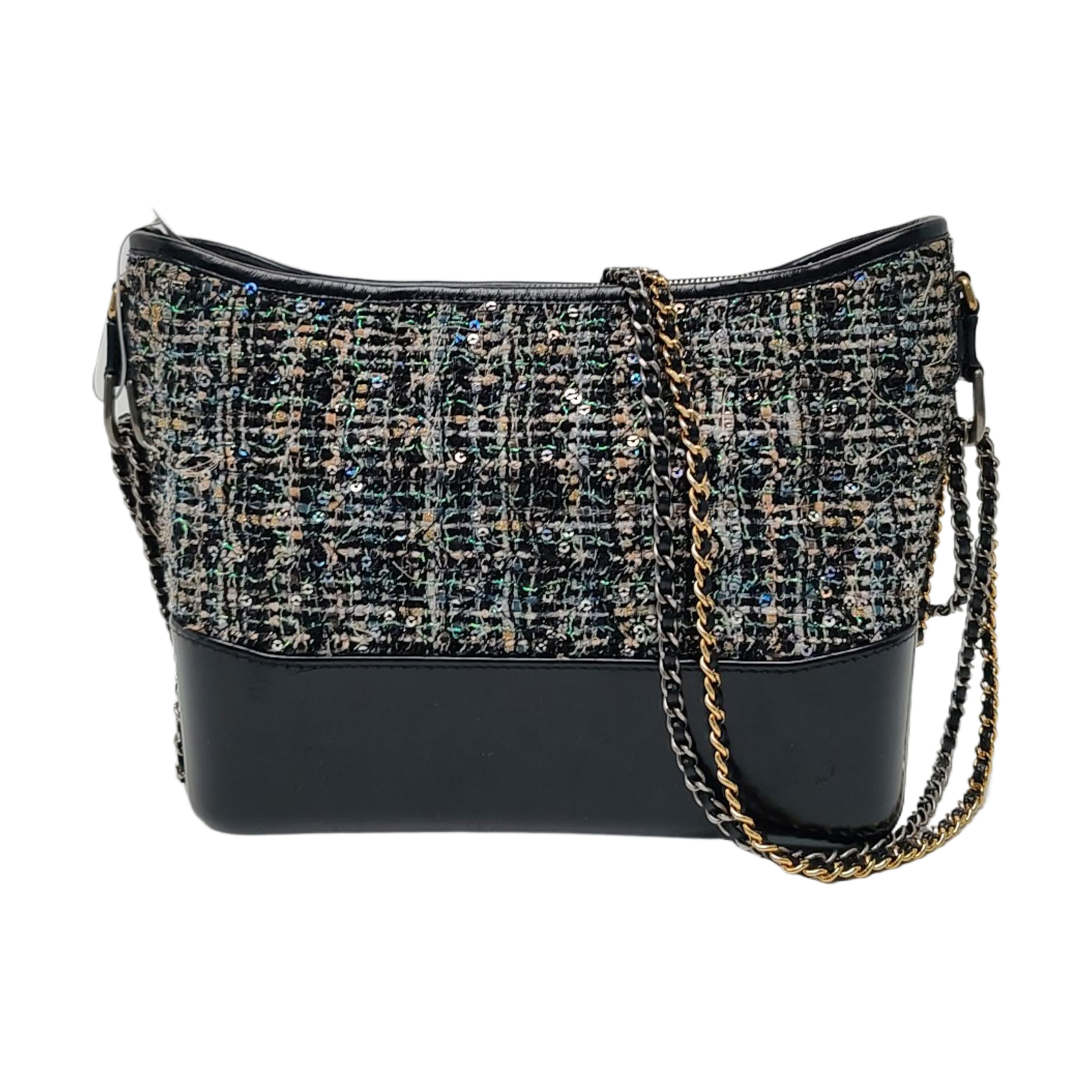 GABRIELLE Medium Quilted Wool Blue