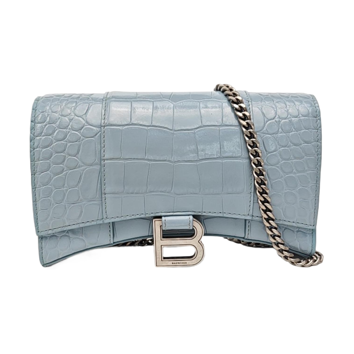 Hourglass Small Calfskin Blue