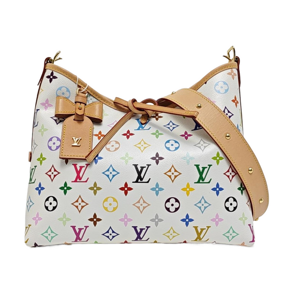 LV × TM CARRYALL PM Monogram Coated Canvas White