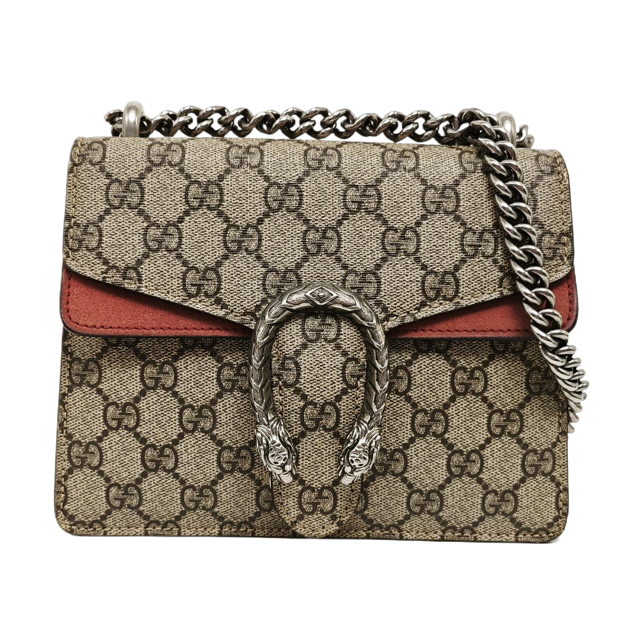 Dionysus Mini Monogram Coated Canvas Beige