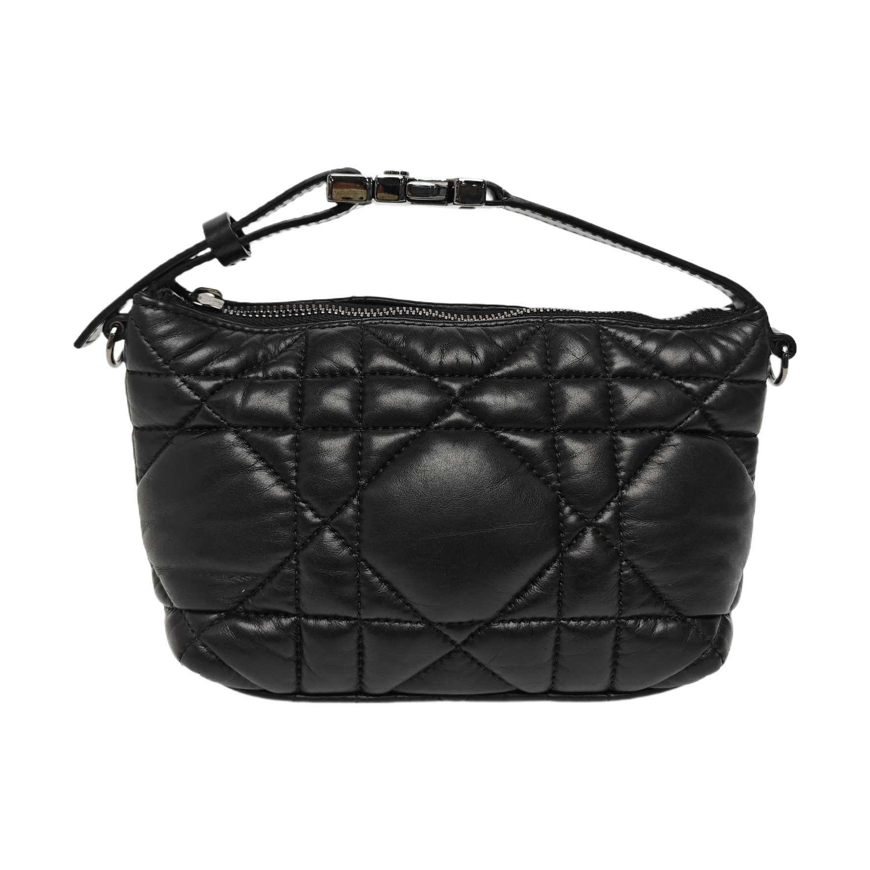 Diortravel Nomad Small Cannage Calfskin Black