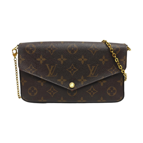 FÉLICIE Monogram Coated Canvas Brown