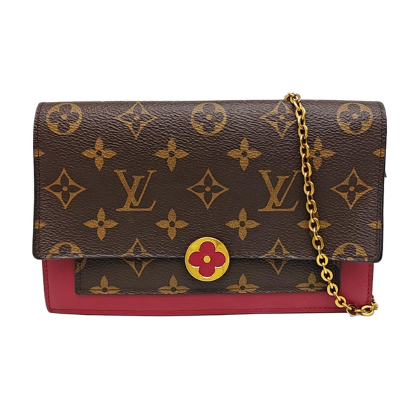 FLORE Monogram Coated Canvas Brown