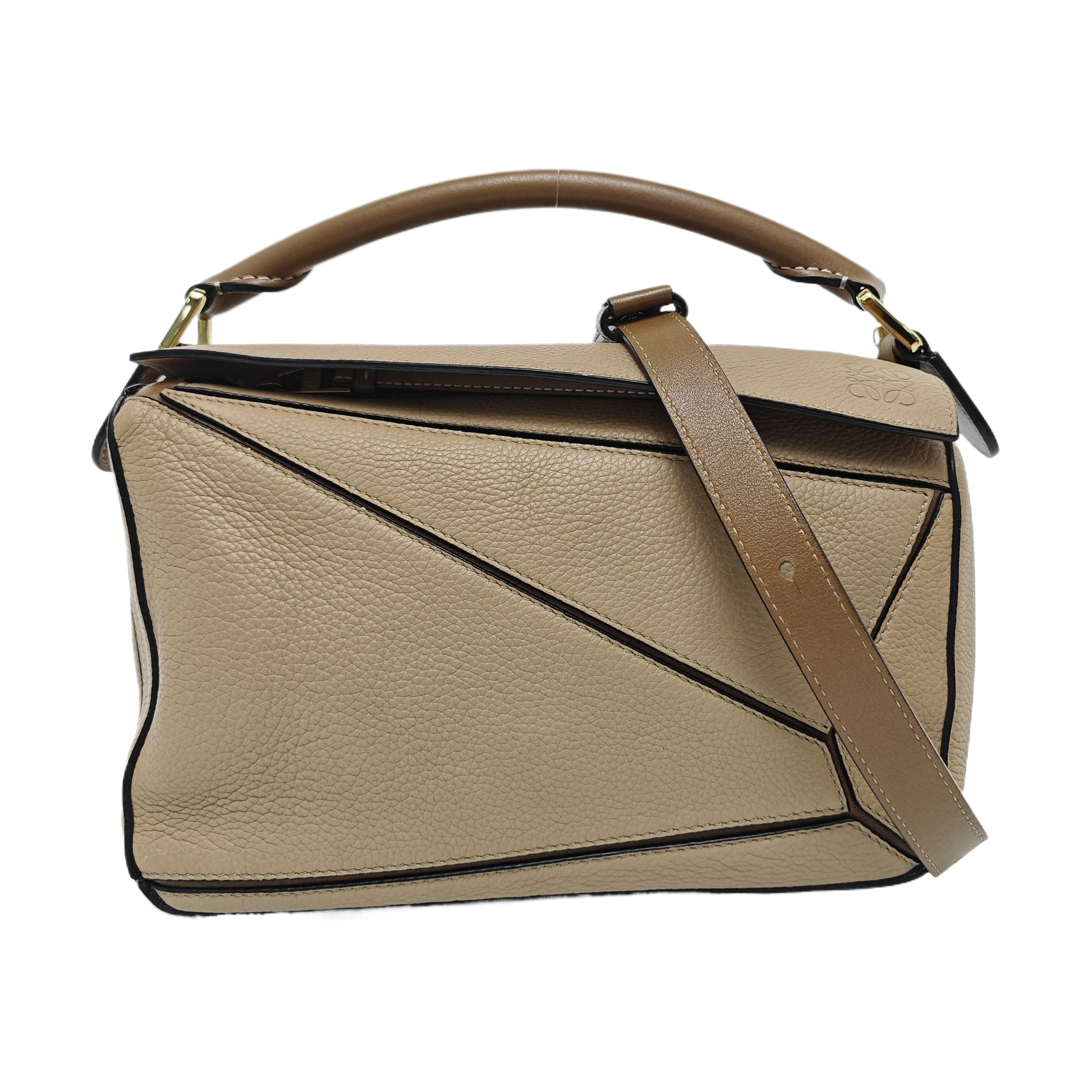 Puzzle Small Calfskin Beige