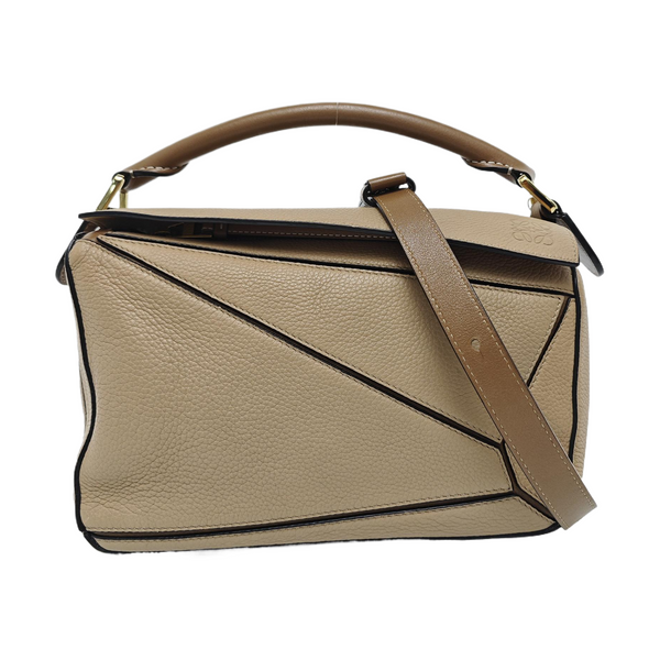 Puzzle Small Calfskin Beige