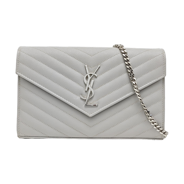 MONOGRAM Medium Chevron Calfskin Gray