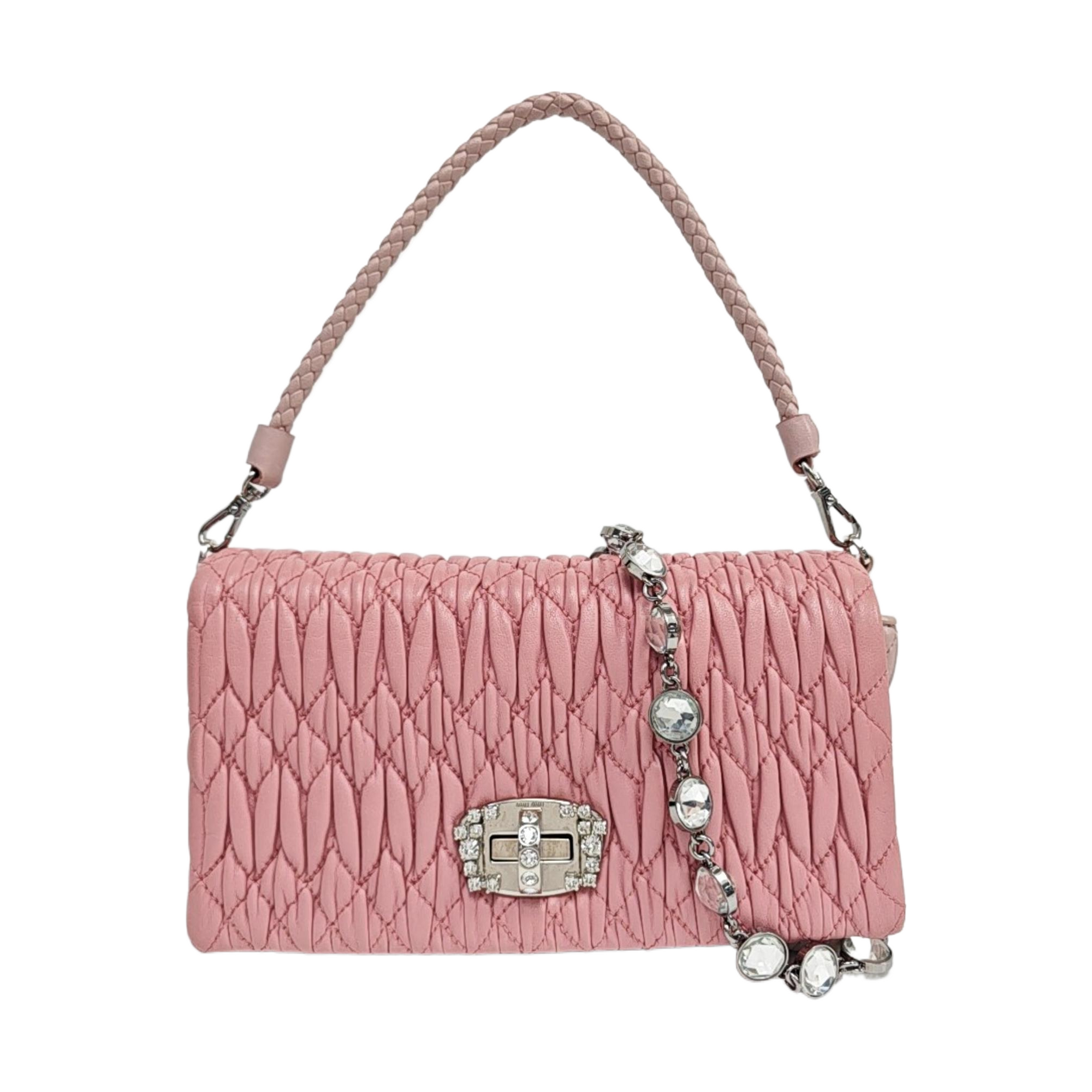 Crystal Quilted Lambskin Red