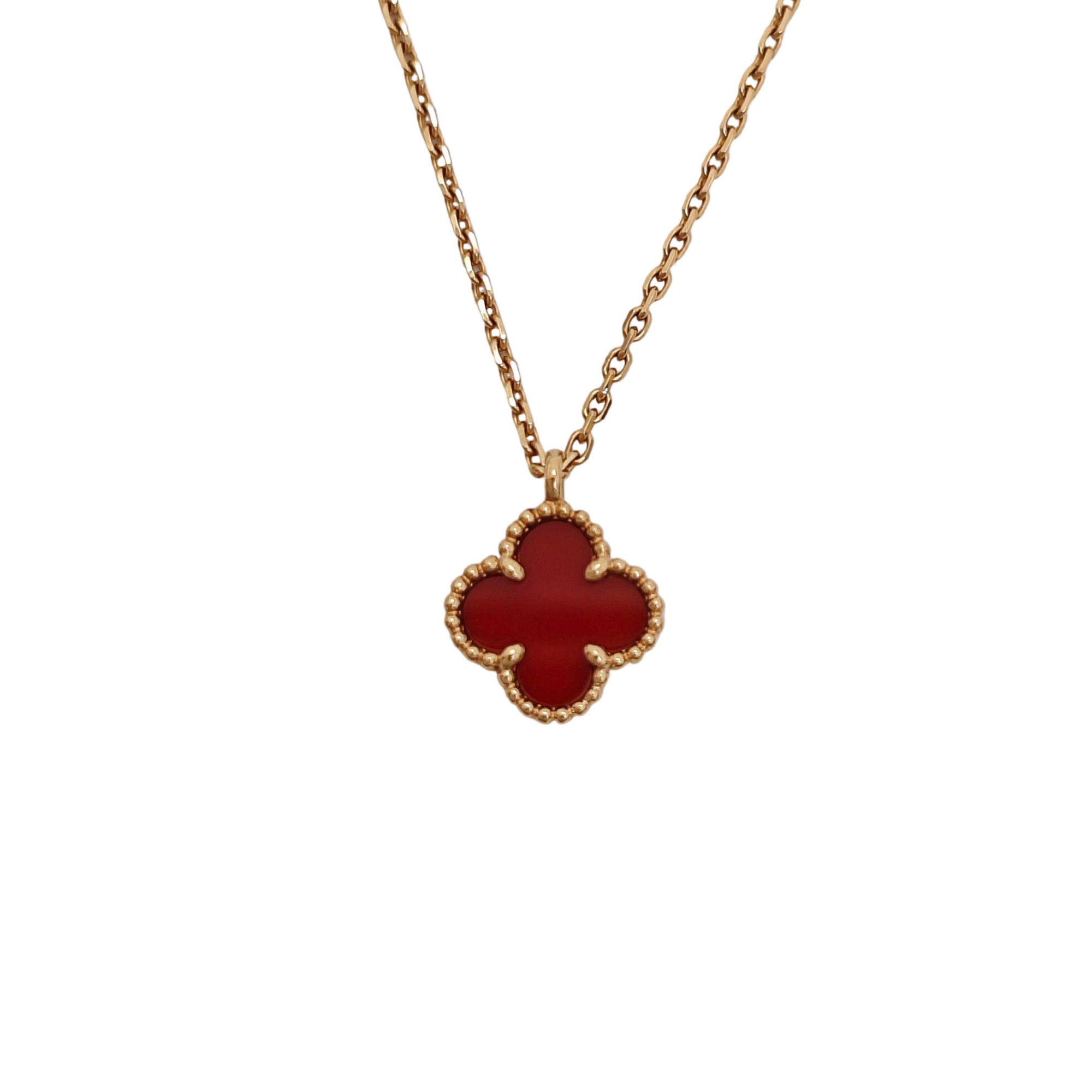 Sweet Alhambra 18k Rose Gold Necklace