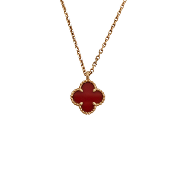 Sweet Alhambra 18k Rose Gold Necklace