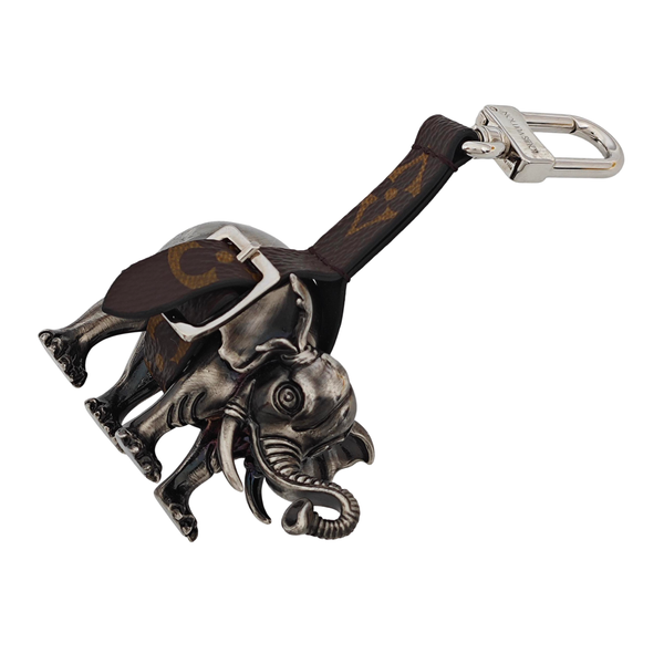 Metal Bag Charm Gray