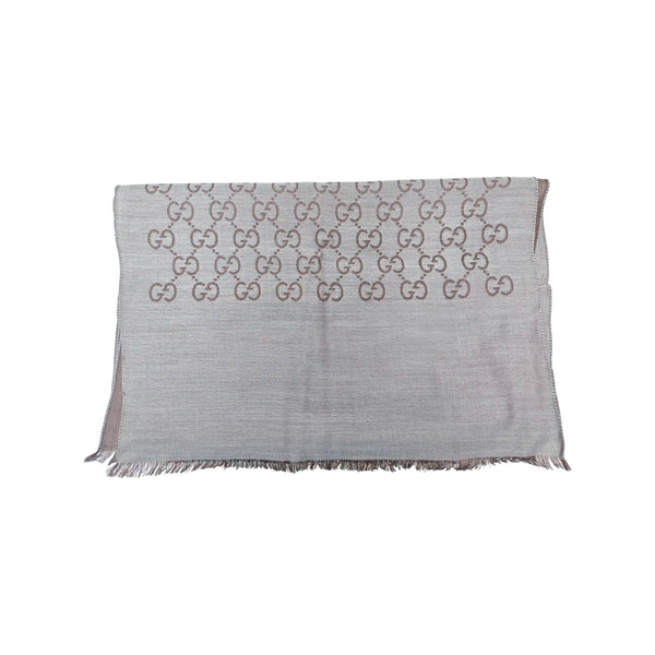 Bufanda de lana gris