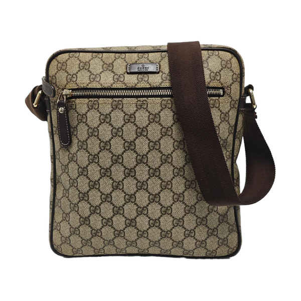 GG Supreme Monogram Coated Canvas Black