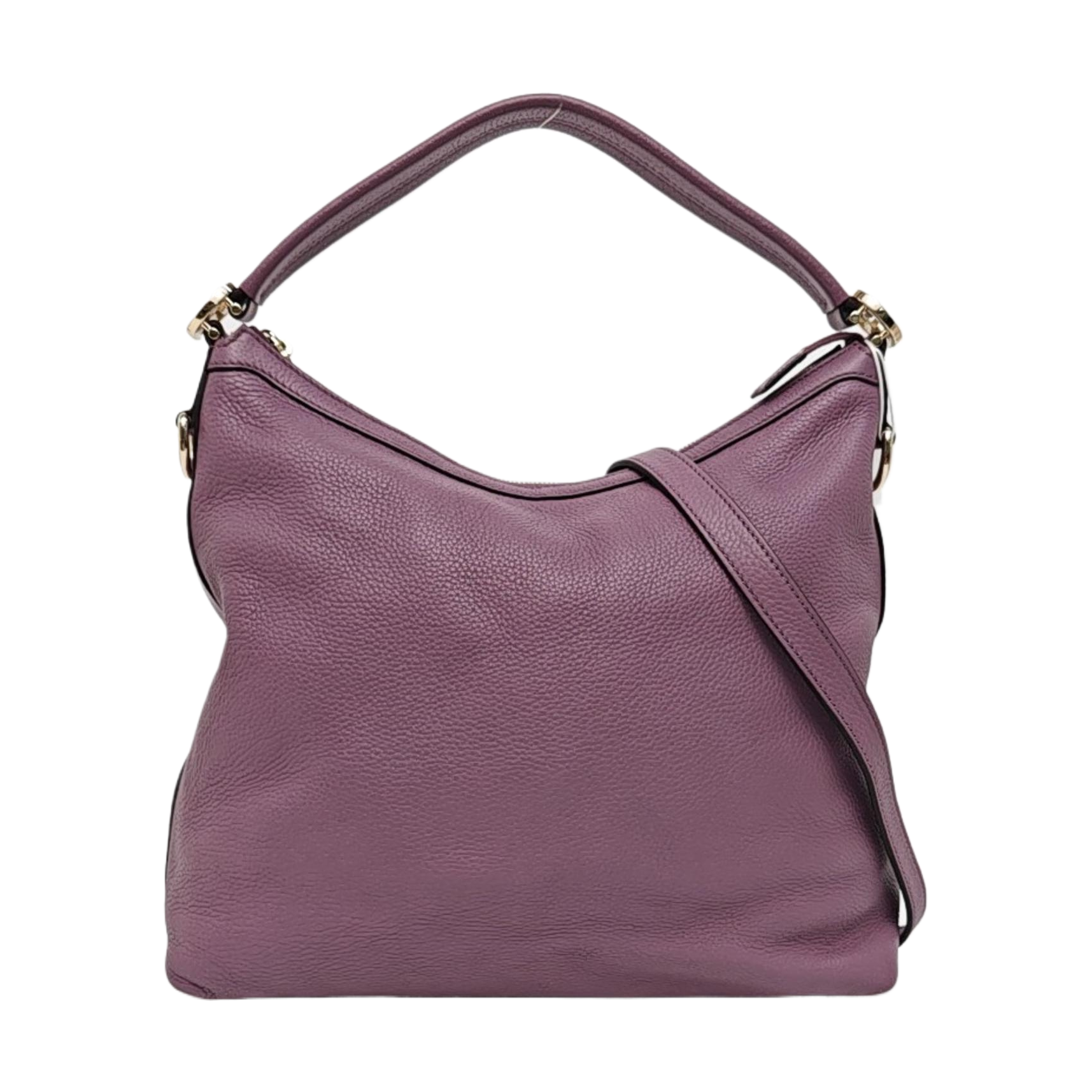 Calfskin Shoulder Bag Purple
