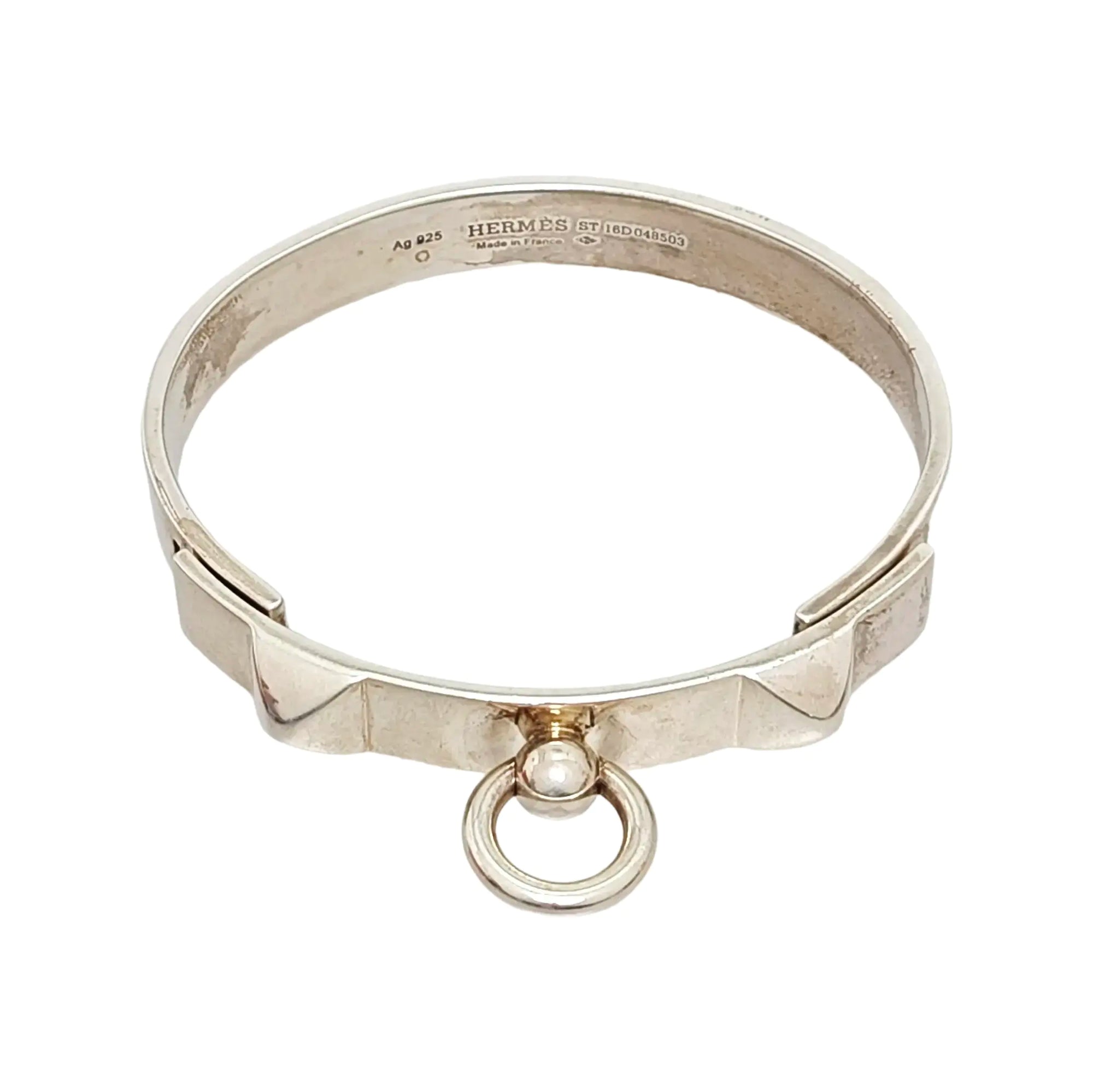 Collier De Chien 925 Sterling Silver Bangle