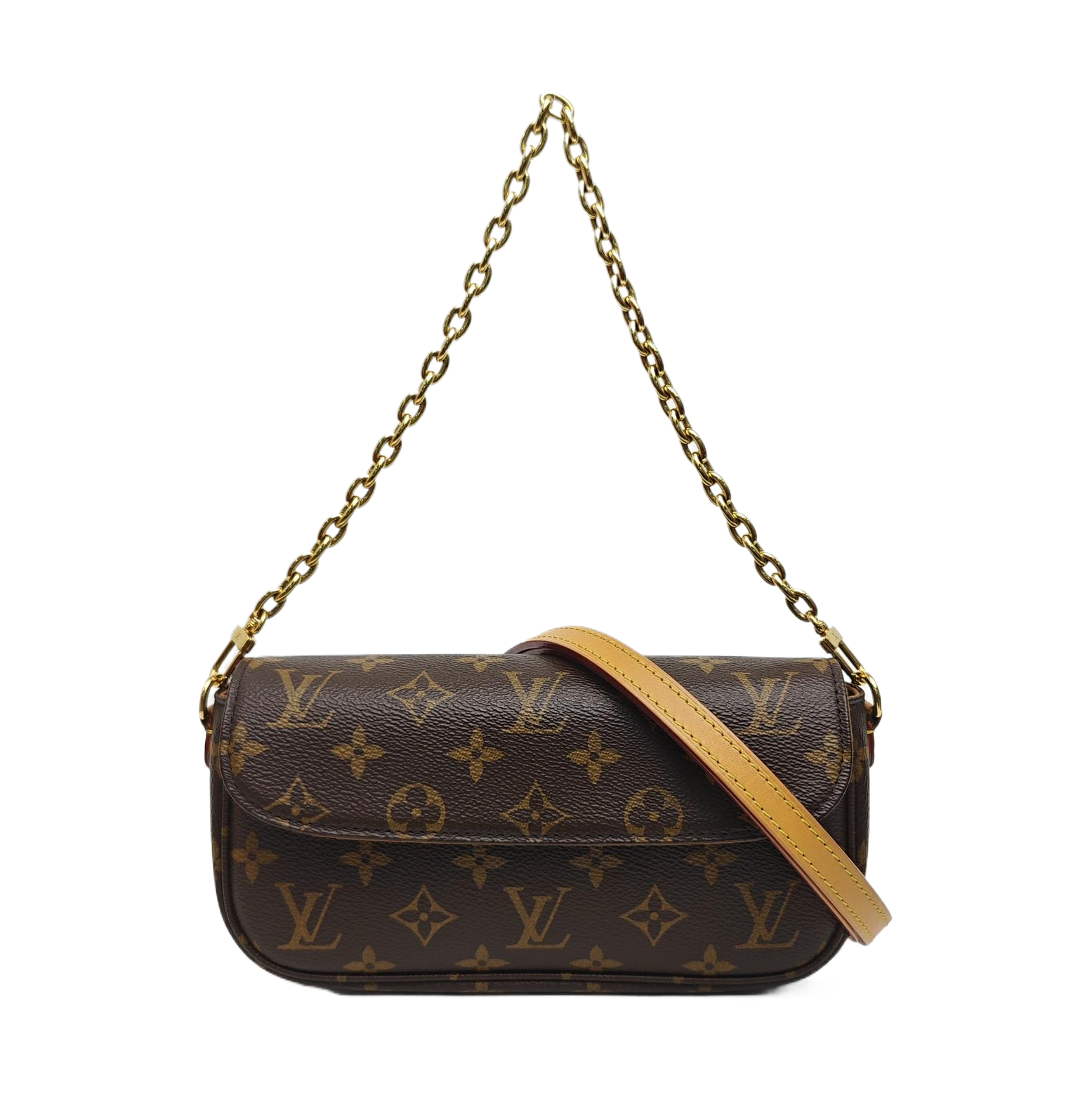 IVY Monogram Coated Canvas Brown